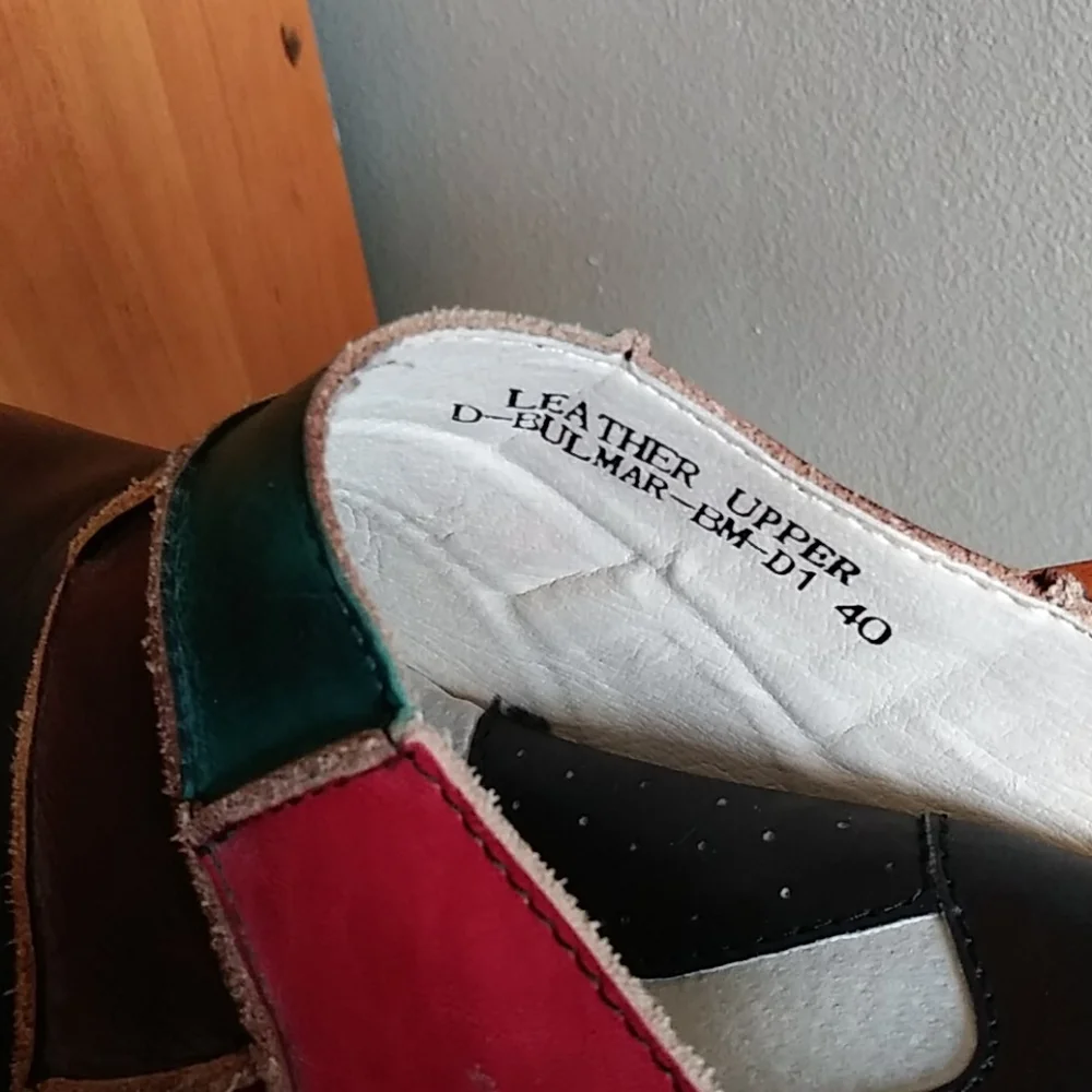 Spring Step Multicolor Patchwork Mules - Picture 4 of 6